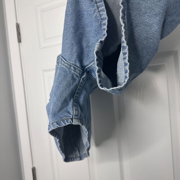 Wrangler Men’s Relaxed Fit Denim Jean Shorts Size 44 Blue 100% Cotton Vintage - Picture 4 of 6